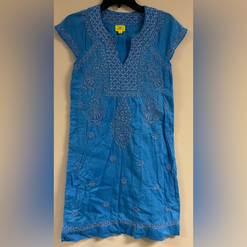 Roberta Roller Rabbit Blue Faith Dress, Women’s xs